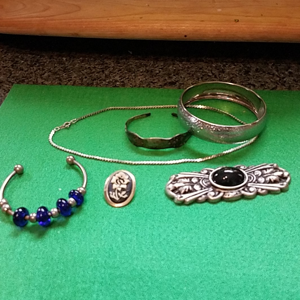 Jewelry Lot Mixed Bracelets Pins & Chain